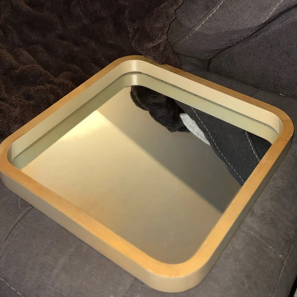 Mirror with Wood Framing